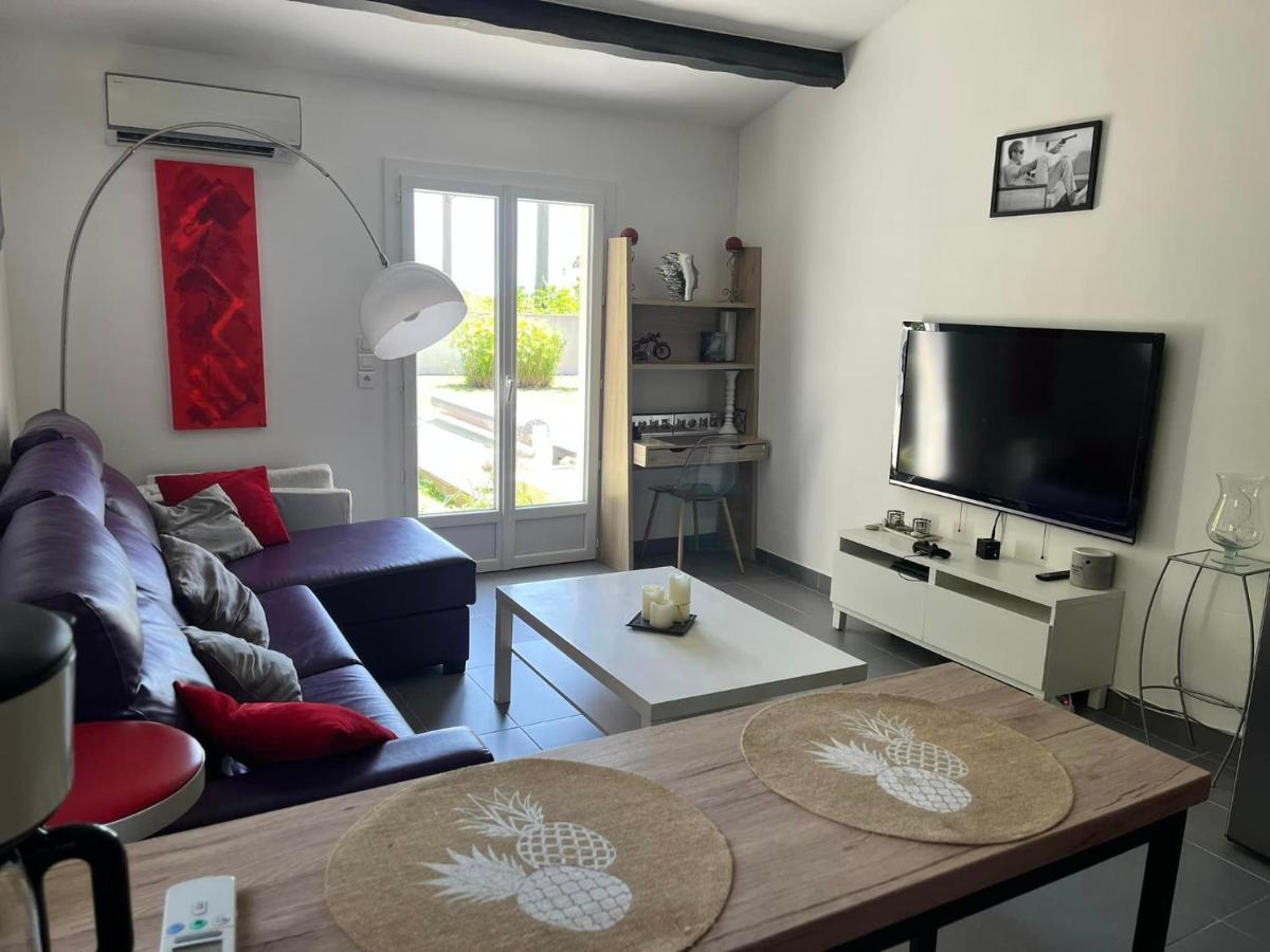 Mireval Charmant Studio Independant Proche Mer Parking Prive מראה חיצוני תמונה
